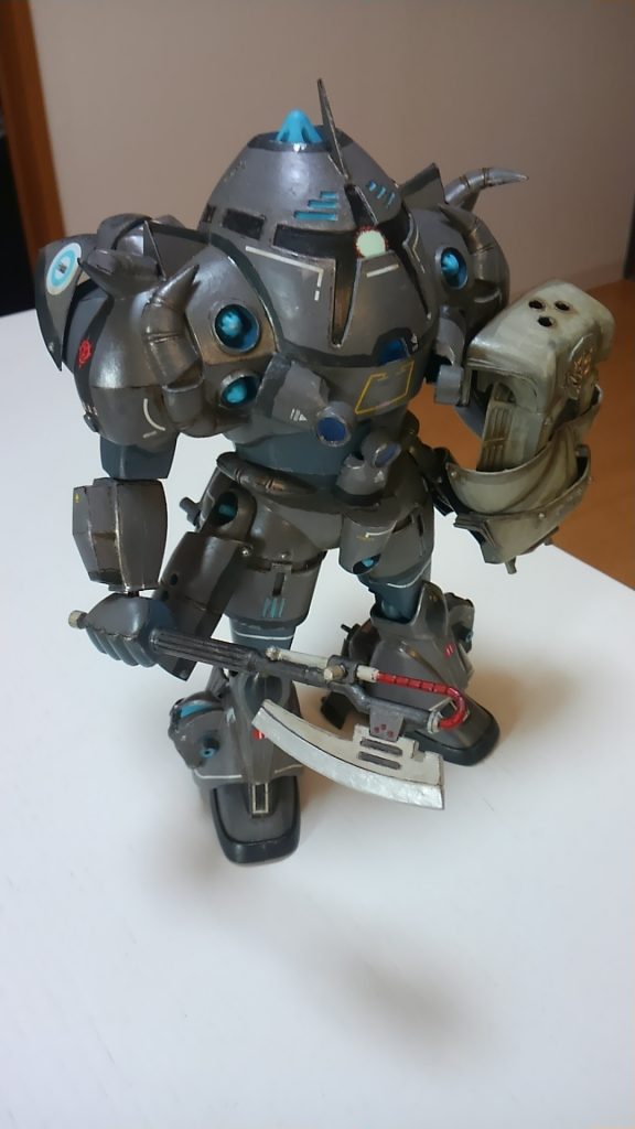 ヒートホークは1/60ザクのものですが、それ以外はゾックとゲルググだけで出来ています(*゚∀゚)