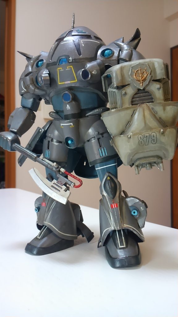 シールドもゲルググのボディパーツを組み合わせて構成してます。
あ、ジオンエンブレムだけはビルダーズパーツ(๑´ڡ`๑)