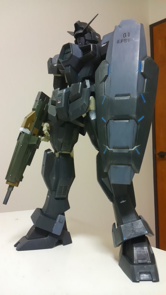 水性ホビーカラーのミッドナイトブルーとネイビーブルーを主に使用。
デカールは手持ちのものから適当に。