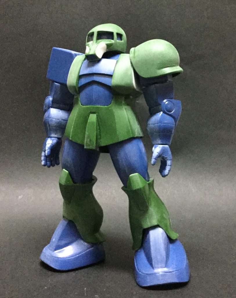 組み立て完了 鼻筋ラインを修正