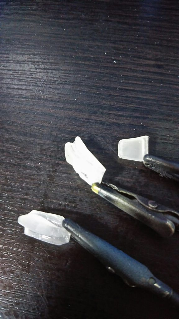 レジン複製後ヤスリ掛けからクリア吹き～クリアグリーンで塗装