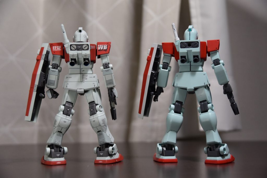 素体との比較 背面