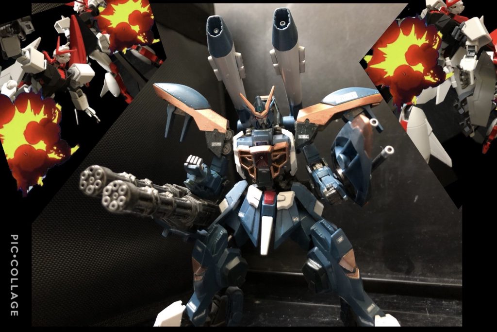 オルガ「めんどくせえ！！フルバーストだ！コイツを喰らえーーーーっ！！」
oyz「“580mm複列位相エネルギー砲「スキュラ”胸部内蔵の大出力ビーム砲。初期GAT-X機イージスガンダムでその威力を立証され、本機の主砲として採用された。エネルギー消費すんだよなあ、アレ...。もうテンションMAXだよ...。」
オルガ「アハハハハハ！！」