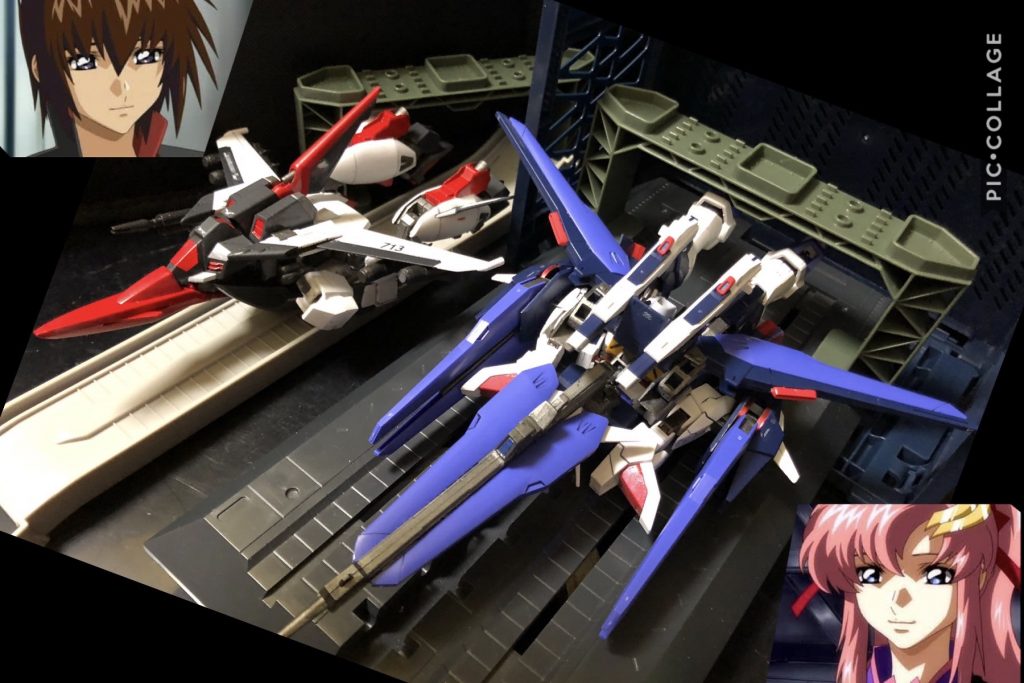 −ZAFTプラント宙域 3隻同盟−

ラクス「いよいよですわ。キラ、貴方が真の主役になるまでもう少しです、頑張って下さい。」

キラ「うん。でも、相手は核を持ってるんだ。僕ひとりで大丈夫かな？」
ラクス「相手は切り札として、核攻撃を仕掛けてくるでしょう。ですが、その次はキラ、貴方のターンですわ。わたくし達はこの時の為に、“デュエル”の戦闘データから、この“OSアップデート”のカードを用意致しましたわ。後は主役としてチート能力が発動しますから、思う存分楽しんでくださいね。」
キラ「”デュエル“ってどっちの...！？」
ラクス「もちろん、あちらのですわ。」
キラ「やっぱりそうなんだ。うん、じゃあ行ってくるよ。」
ラクス「ご武運をお祈り致しますね。」