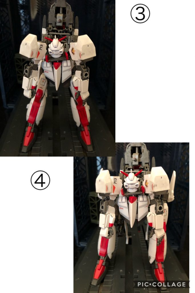 ⑤ ウイングを展開する。

⑥ 脚を折り畳む。