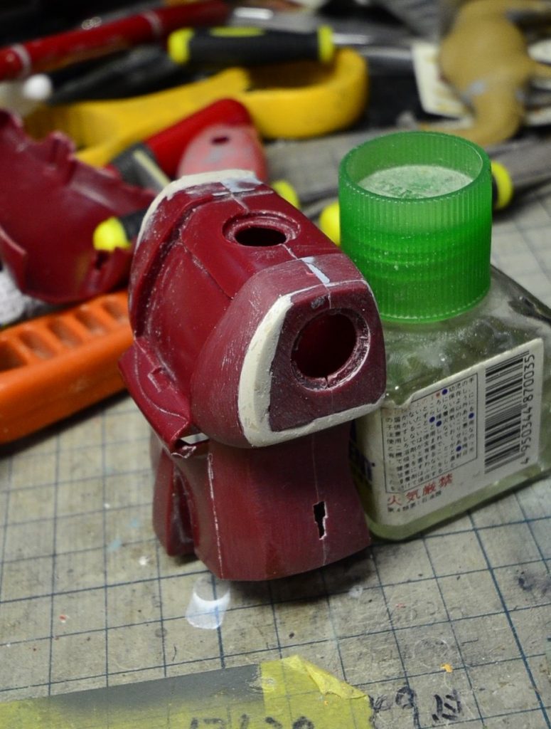 旧キットのスタンダード改修　ㇵの字肩