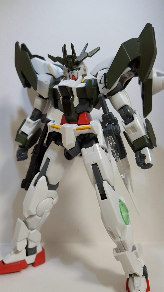 各所のカラーリングはNATOグリーンで統一、クリアパーツはダブルオーダイバーの余剰を使用
右肩の4はフォース内でのナンバリングを指す

スペック

型式番号　GN-0997/AL
全高　　　17.2㍍
重量　　　90.1㌧

元々はミカミ・リクの機体であったダブルオーダイバーとダブルオースカイのパーツを使用している。
実はこの機体にはアストレイノーネイムとの戦いの後、スカイにバージョンアップする過程で使わなかったパーツをリビルドして再利用している。しかしどういった過程でリクから譲渡されたのかは本人たちしか知らない。
トランザムシステムは廃止され
CPF（Copy-Psycho-Frame)【コピー・サイコフレーム】モードが導入され、機体色の一部が発動と同時に青く変化し、さらに覚醒状態になると緑になる。
しかし5/7は暴走し広範囲に甚大な被害を及ぼすため、使用は控えている