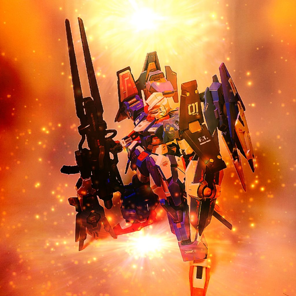 〜最終形態〜 「トランザムバースト」 万丈とガンダムの意思が一つになった時にのみ使用出来る究極の姿である。 活動限界は1分30秒と非常に短く、機体の全てのエネルギーを消費するためトランザム終了後に戦闘不能状態になってしまうが、運動性能が飛躍的に上昇、バスターランチャーの弾数が無制限になり、各装備が使用可能状態となる。 なお、この状態でのみ必殺技「ラディーレン・エンデ」の使用が可能となる。 バスターランチャーと機体の残存エネルギーを全て使い放つ究極の一撃で、GBNの世界の必殺技の中でも三本の指に入るほどの威力を誇る。 その反面、使用すると反動による損傷で自機が撃墜となってしまう。 過去のフォース戦において、この技で5機同時撃破している。