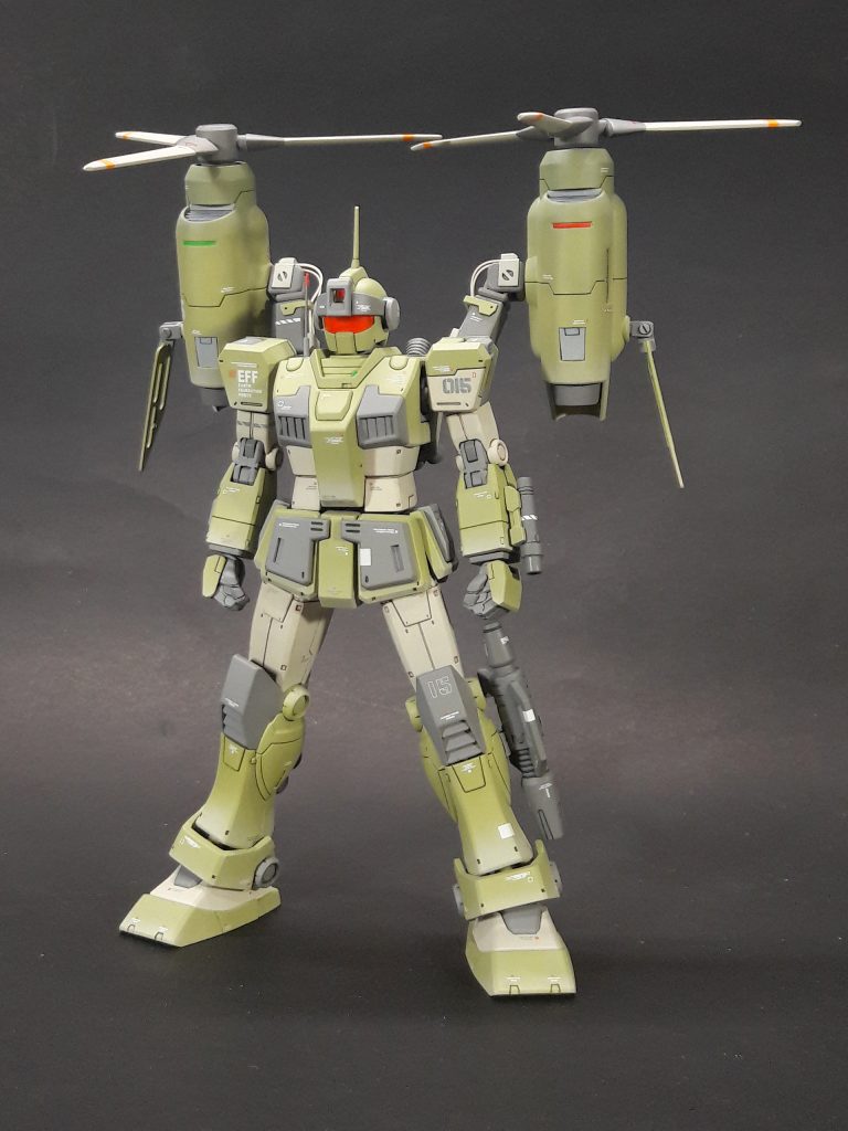 重力圏飛行型ジムスナイパー–2枚目/制作者：@teabank01