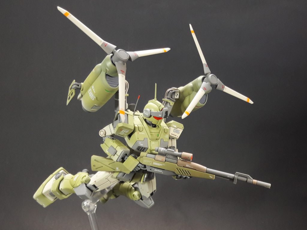 重力圏飛行型ジムスナイパー–4枚目/制作者：@teabank01