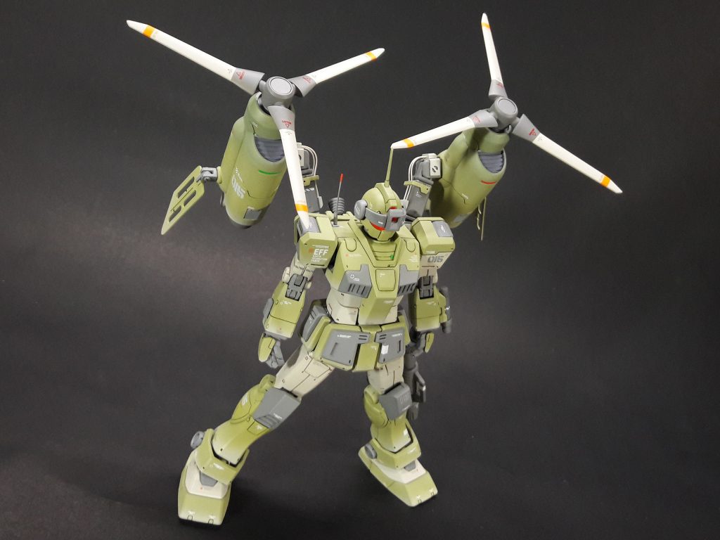 重力圏飛行型ジムスナイパー–3枚目/制作者：@teabank01