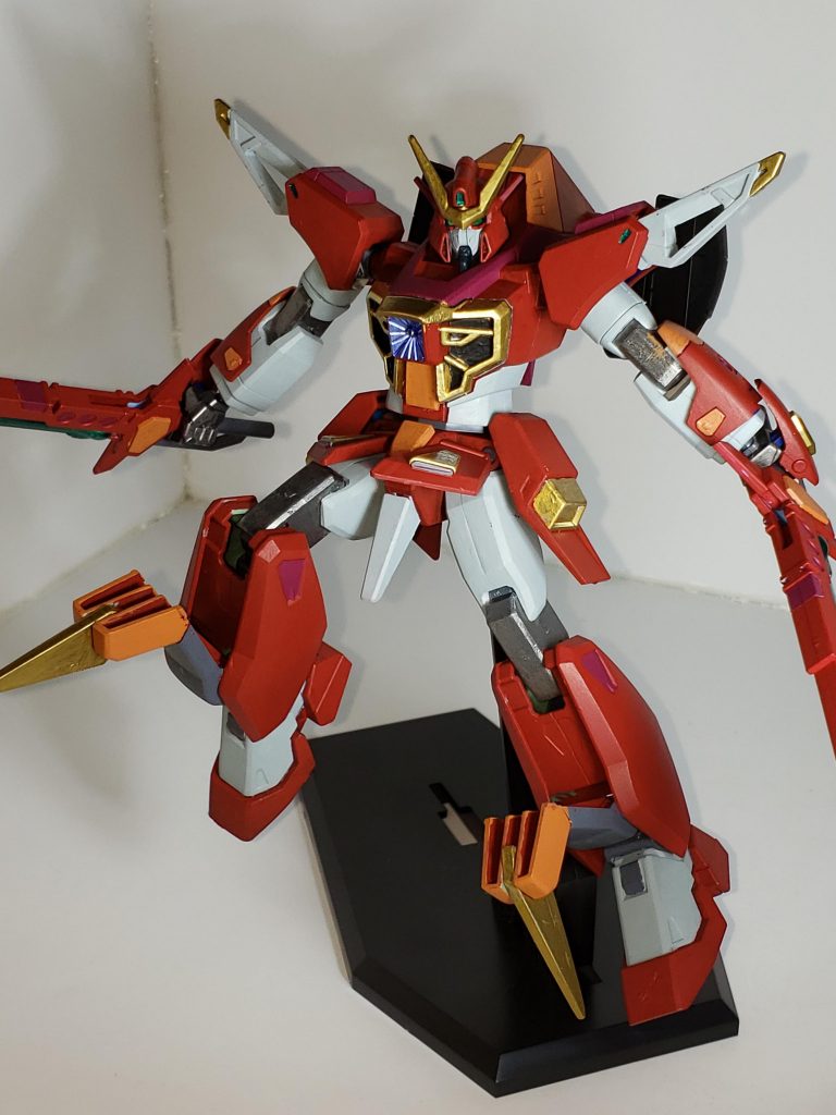 クロー展開時
近接戦闘時に拮抗した際に使用したりする。
ちなみに胸部のスキュラはカラミティのものよりも出力を少し下げてある。