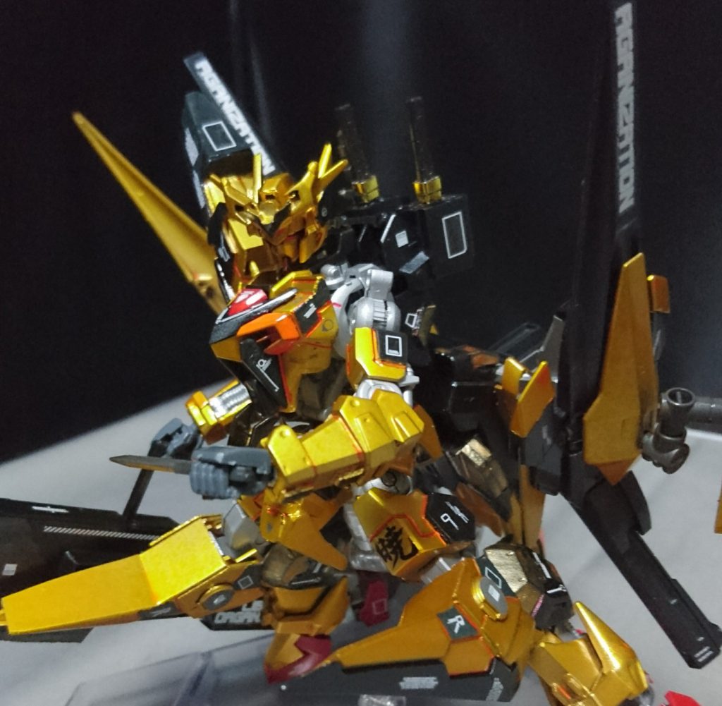 また、今回の機体はガンダムフレームを使っているため可動範囲もいい感じになっています(  ＾∀＾)