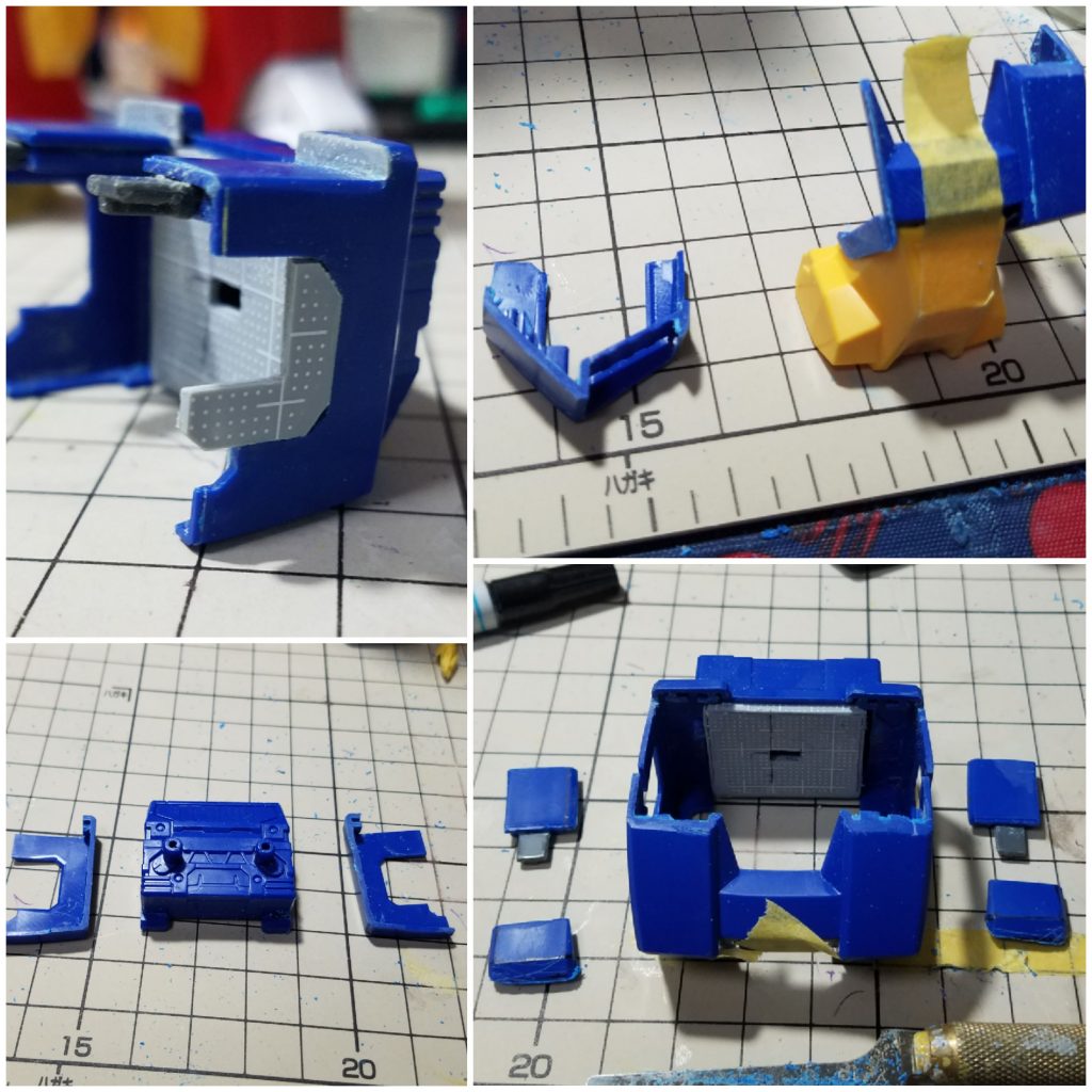 胴体のアーマーも、3.0のサイズあわせと、形状を変更しました