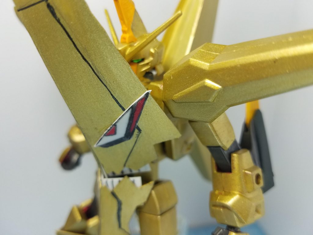 顔も残ってます。元々残すつもりがなかったので塗装が雑です