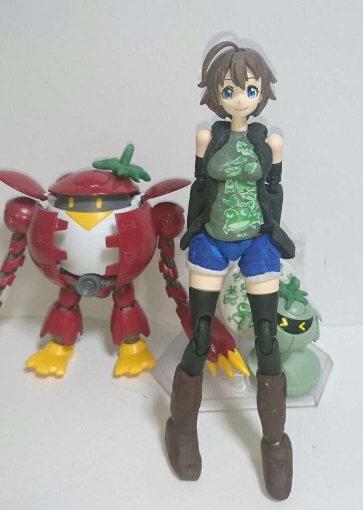 ダイバーナミをベースにパテでパーカーやショートパンツを作成しています。
kk2016TKはカサナルケシキ2016東京の略で、2016に行われたライブツアーの東京講演の時のパーカーとTシャツをイメージしています。
ショートパンツはナナミさんの活発そうなイメージから