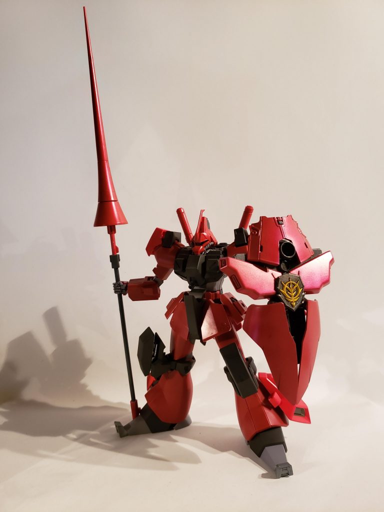 リガルバ 正面
ティターンズ解体後、ネオジオン勢がアクシズでG-アベレージを改修した機体。後のガズLガズR等の開発に貢献した。