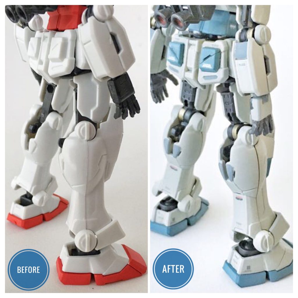 Before & After・下半身右斜め45度