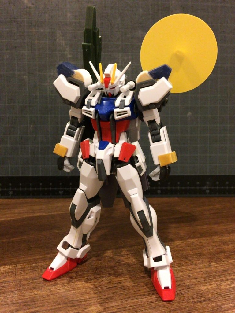 ミキシングはストライクをベースに
・ストライカーパック
      ユニバースブースター
      RGアグニ
      GM/GMのシールドグリップ
      ビルダーズパーツのレドーム
・腕部
       リバイヴMk-2
       シュバルツリッター
・フロント、サイドアーマー
       RG Z
       GM/GM
       HG ユニコーン