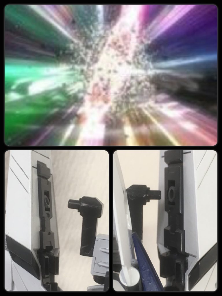 メサイア攻防戦で連合の攻勢に押されて苦戦していたライジングインパルスのパイロットが一瞬の隙を突かれ堕とされると感じたその刹那…。キュウィーンっとSEEDが弾けて機体リミッターを解除し、機動兵装ポッドのロックが外れ、ドラグーンとしての隠された機能が発動。死角からの攻撃を複合兵装ドラグーンで防いだ。