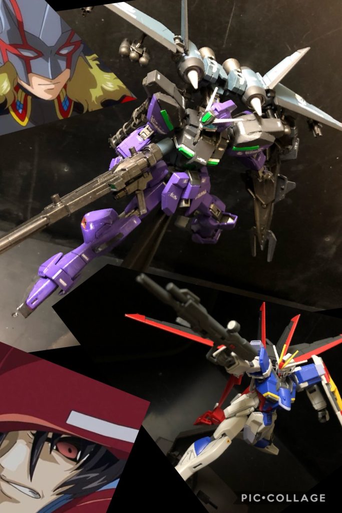 oyz「さあ、どうした？私を落とすんじゃなかったのか？」
シン「なんなんだよ、アンタは！！」
oyz「あんまりいい気になるなよ？ザフトのエースくん！」
シン「コイツ.....！！....強い...！なんて火力とパワーだよ、こいつは！」