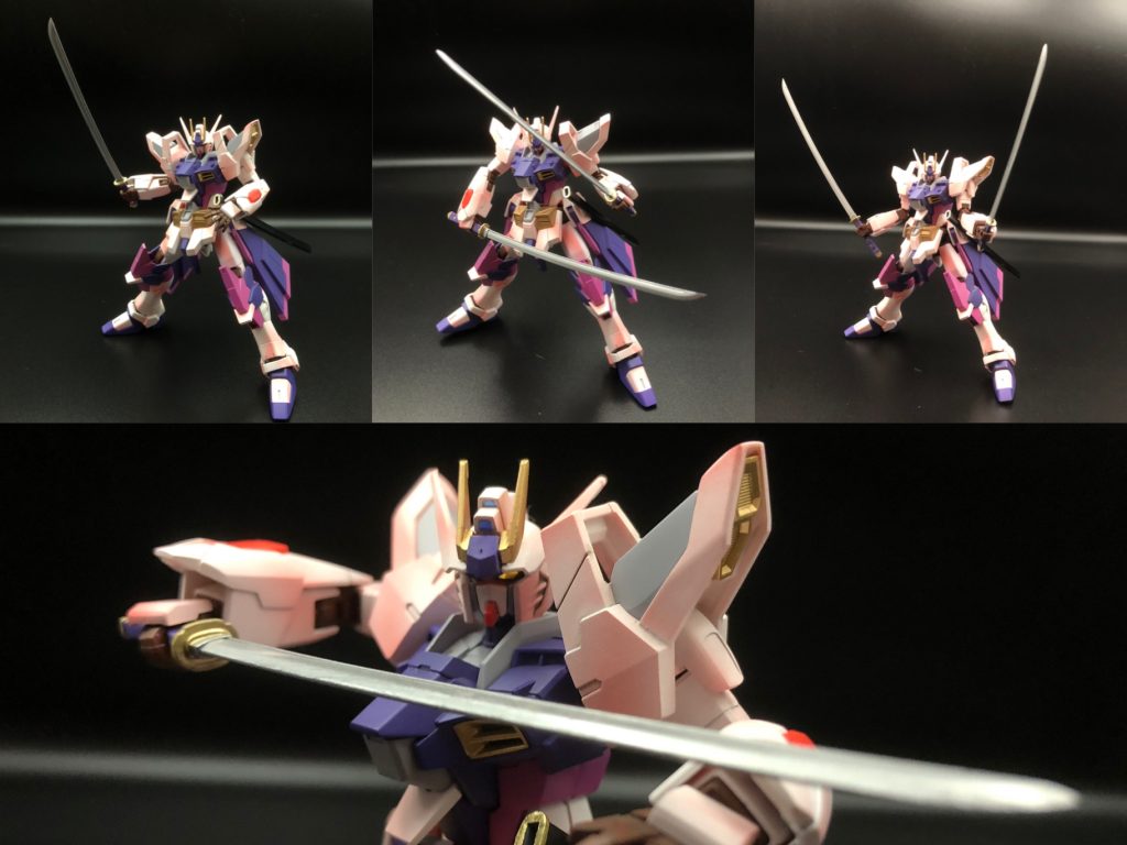 新たな幕が開き、刀さばきを披露する。戦いは終わったが武士道は忘れない。