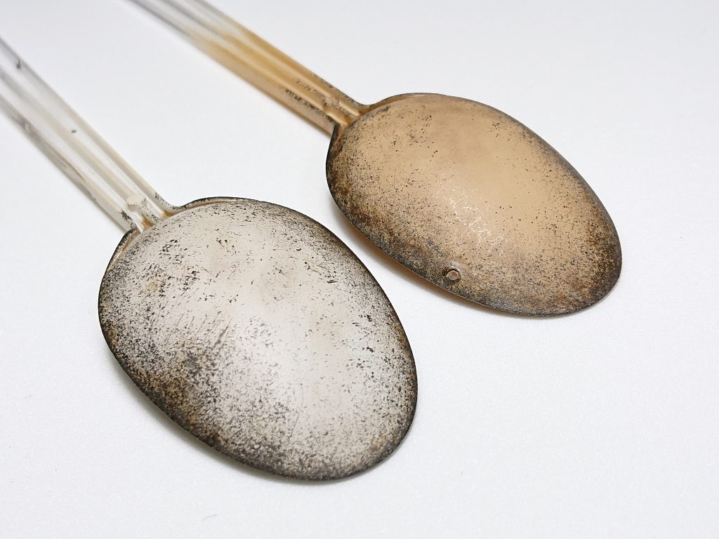 講習で練習したスプーン。