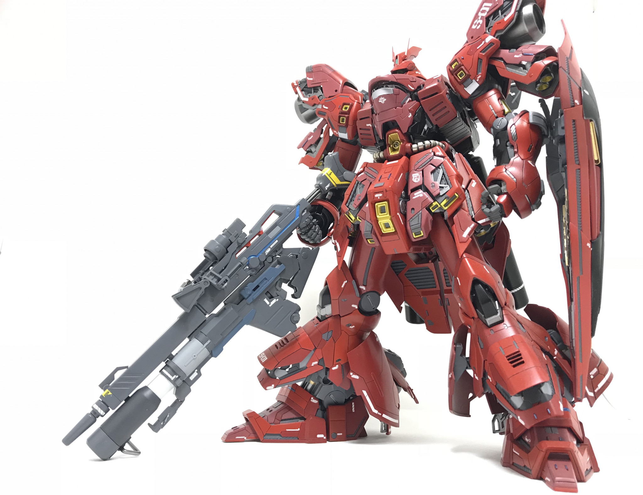 完成品】MG MSN-04 サザビーver.ka【全塗装・改修】ガンプラ ...