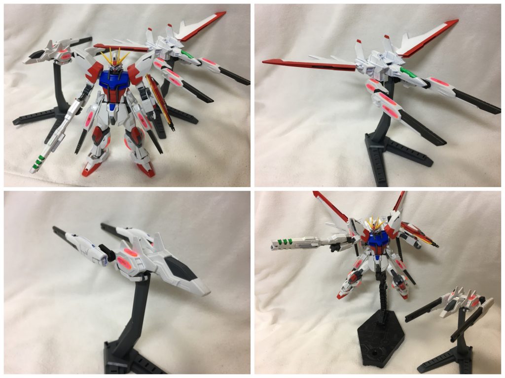 支援機その1
ビルドブースターMark.3
ビルドブースターを素体にユニバースブースターのパーツを取り付けたもの
独立して飛行も可能だが、ほぼ緊急時にしか用いられない

支援機その2
ユニバースブースターMark.2
ユニバースブースターのビームキャノンをビルドブースターのものに取り替えたもの
左下図のように陽動や死角からの攻撃に用いられることが多い