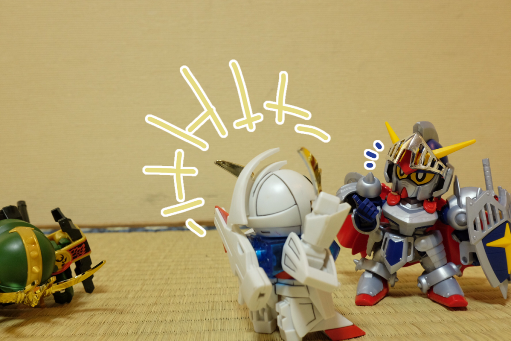 騎士:んーいいよ!  じゃあまずはお名前からどうぞ
武者∀:ぼく武者∀です!  *飛び蹴りが得意です!*
騎士:うん、見てたから分かるよ