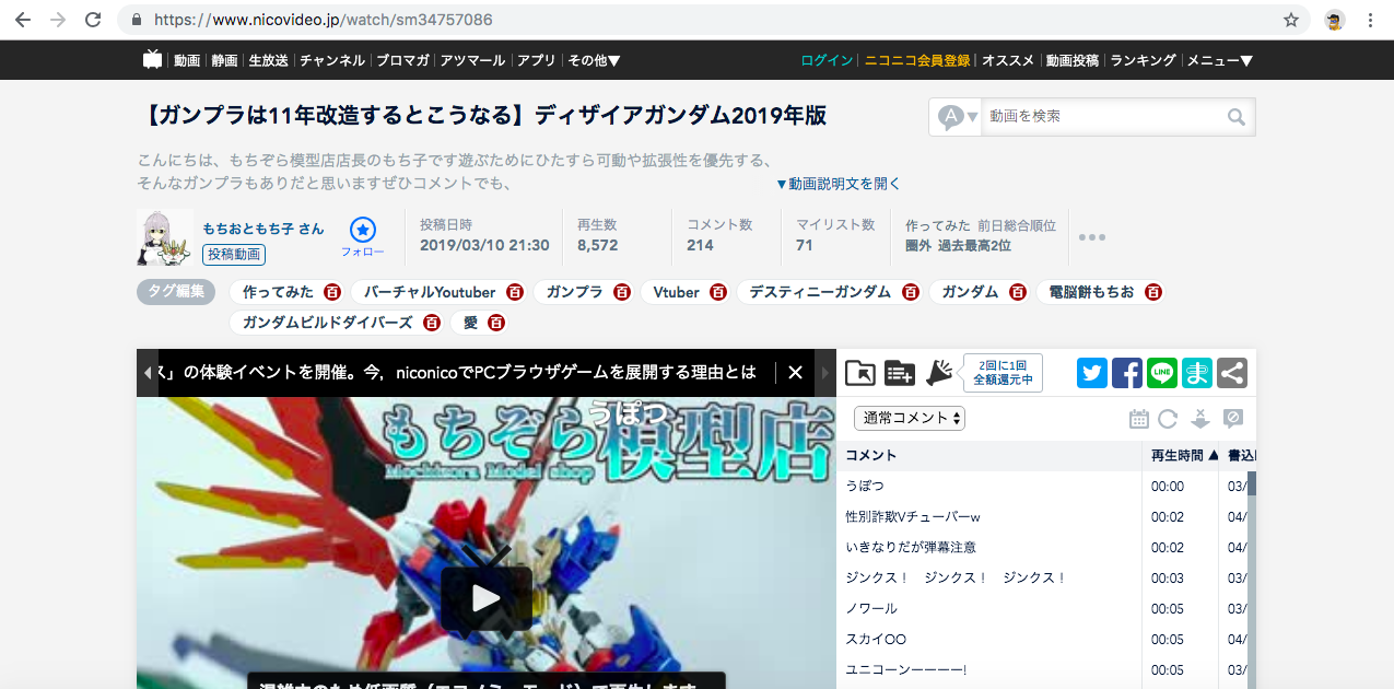 ニコニコ動画が埋め込めるようになりました Gunsta ガンスタ