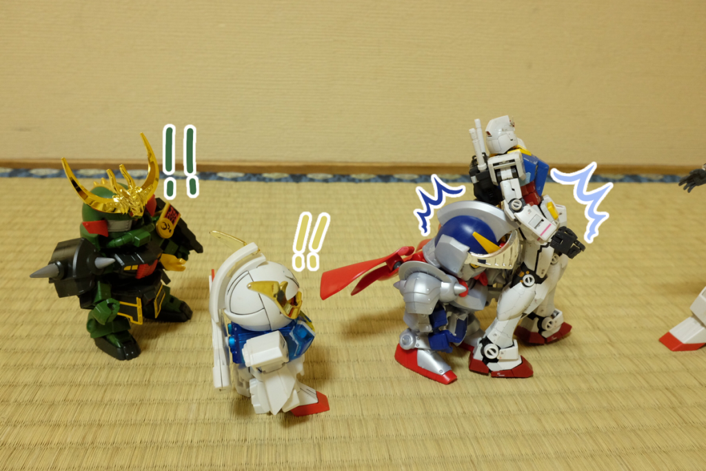 騎士:あ゛う゛っ゛
ダム:グァッ!
武者∀:あららー