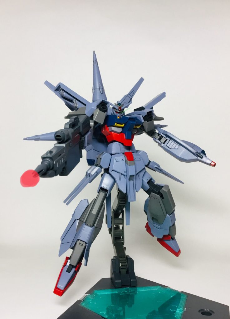 ビールライフル構え