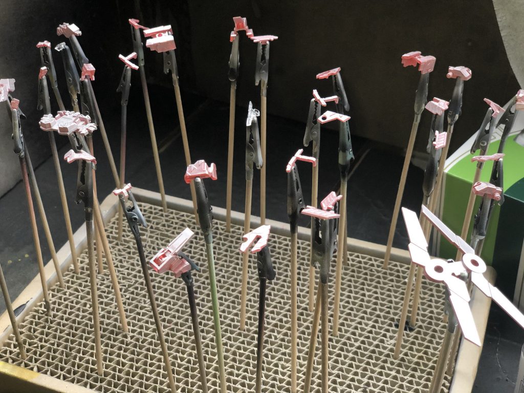 サイコフレーム関係の塗装