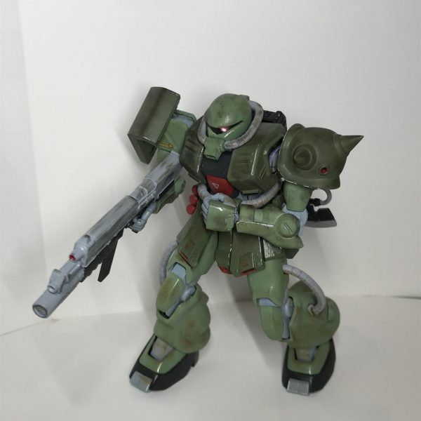 ガンプラ改造完成品、ザク・スターリーダー、ウェザリング仕上げ