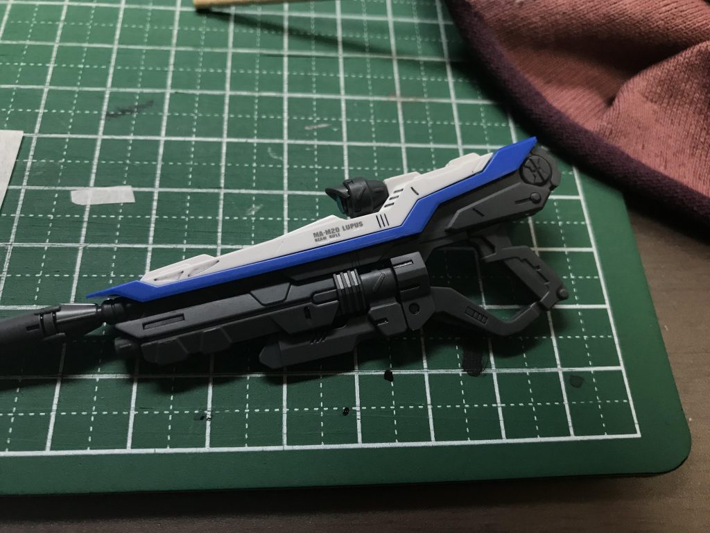 ルプスビームライフル 初デカール貼り