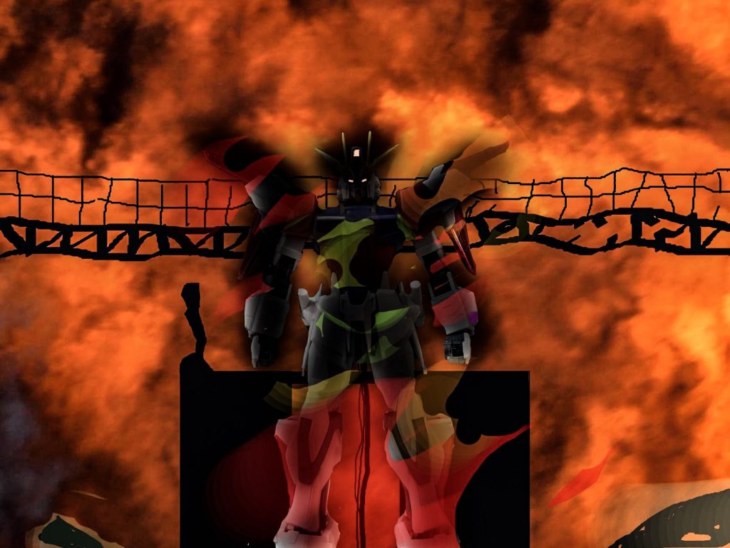 画像はclip studioを使用して作画致しました。
背景の火炎は航空ショーにて米海兵隊のCAPデモで撮影した実際の爆発の写真を加工して使用しました。