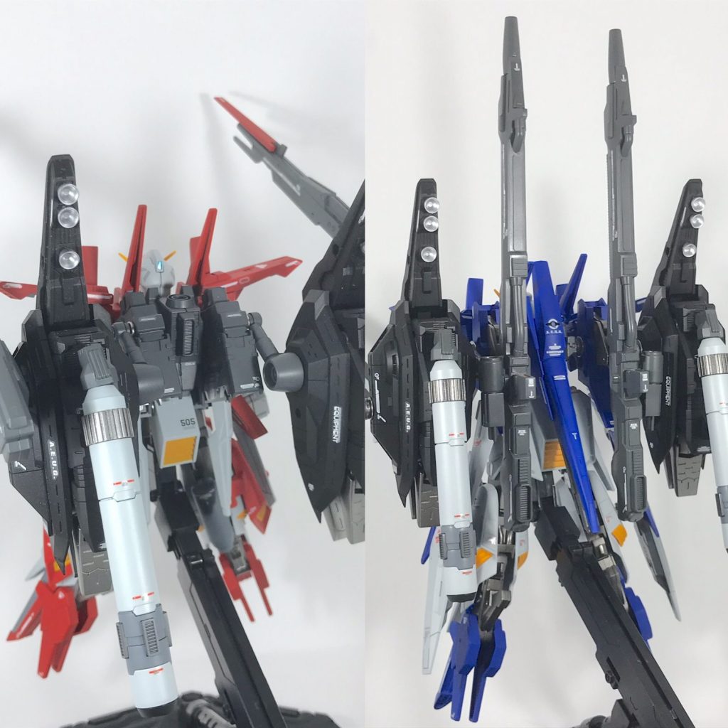 リアビューです。
バックパックが違うので、
印象がかなり違って見え
ますね!(´ω`)