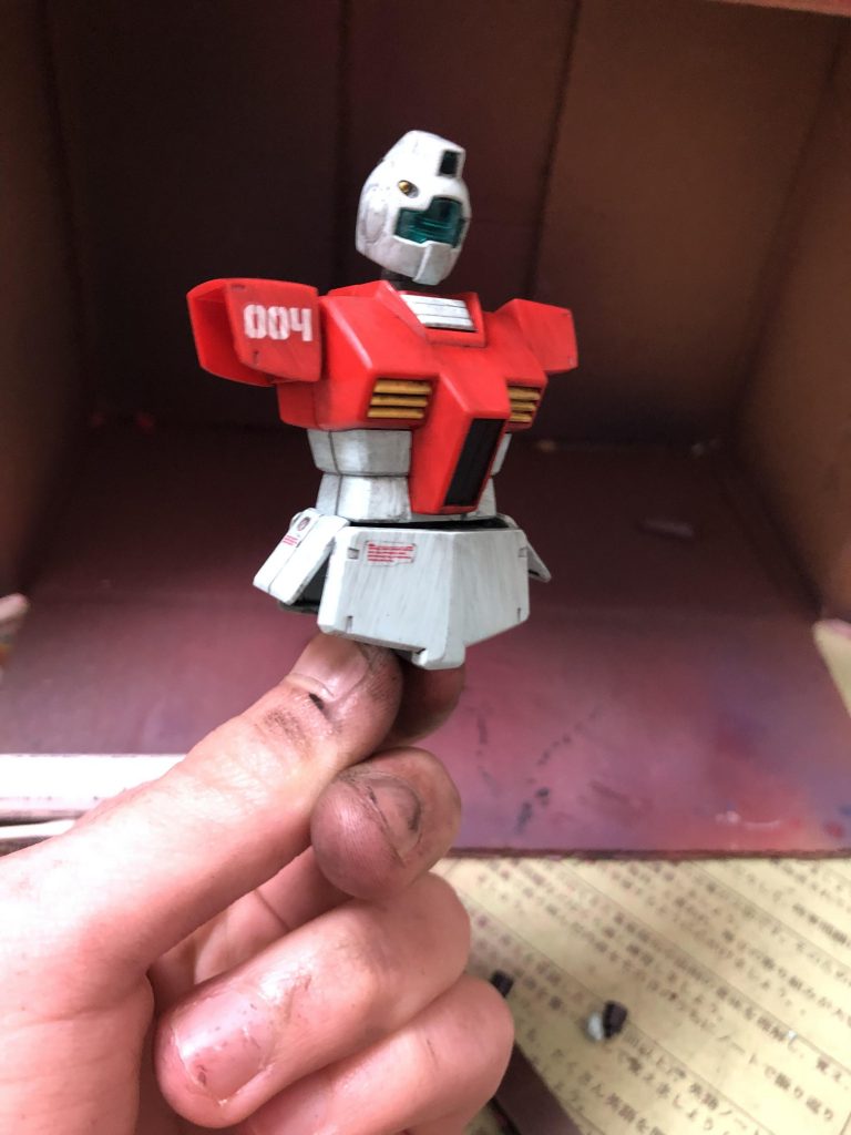 汚してる最中。腕と足が無い姿好き。分かる人いますかねー？