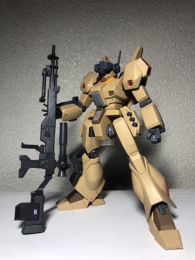 汚しをする前。筆塗りです。