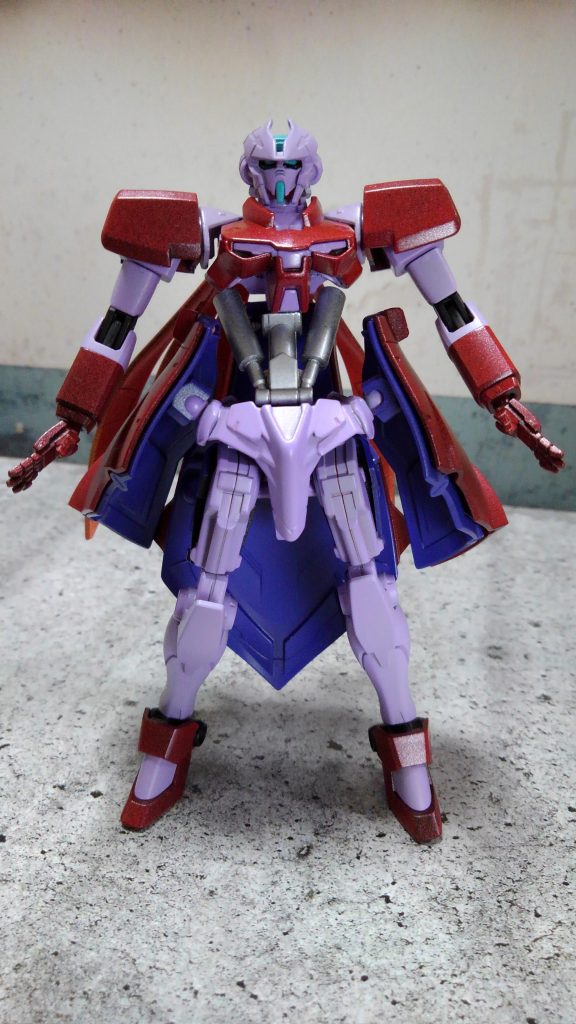 アストレイレッドフレーム(旧)とモビルドールサラとノーベルガンダムをベースに製作しました。
スカート内部にはヴォワチュール・リュミエールが組み込まれているという、自分設定。