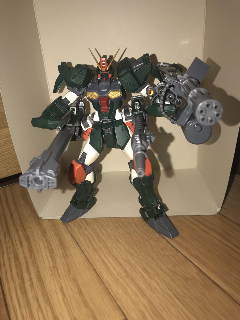 同時に構えての保持することができます。(これがすごく大変だった)