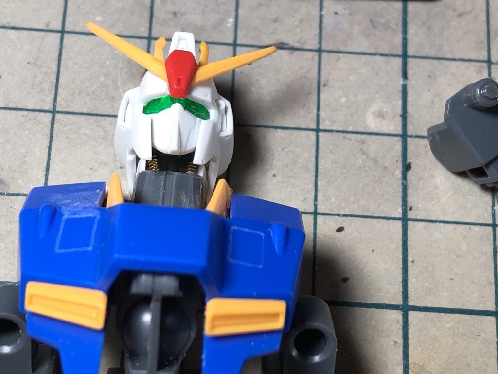 首を二重関節、上を向く事と横向きを可能にしました(^-^)