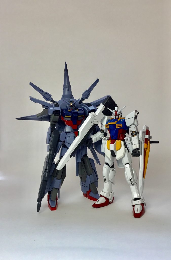 おまけ
フリーダムとツーショット
やっぱり二体揃うと違いますね！