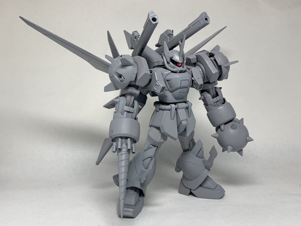 サフの段階。
カラーリングは自分のパーソナルカラーであるファントムグレー、シャインレッドにするとあらかじめ決めていました。