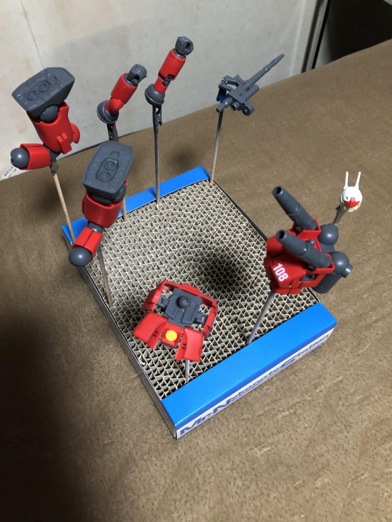 つや消しスプレーを二度吹きして完成です！