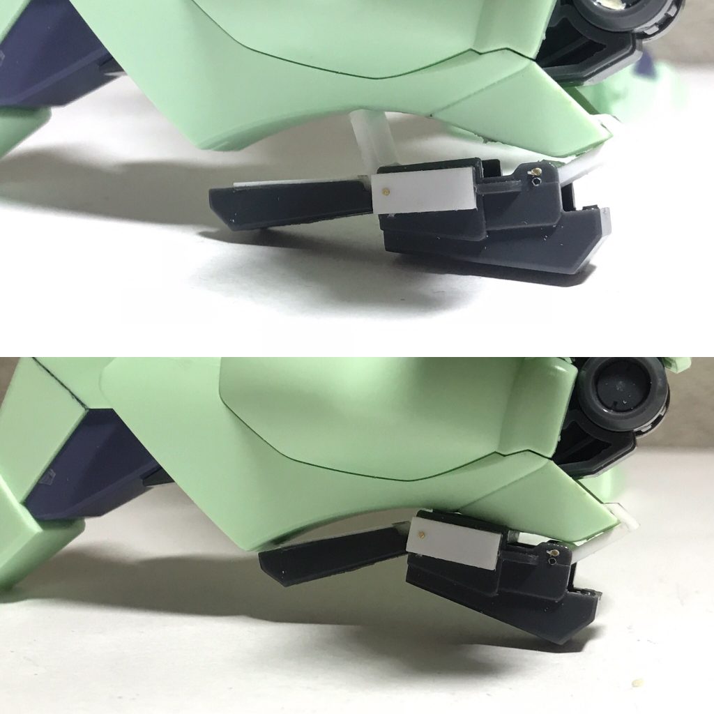 レッグガード。狙撃する際により安定するようにあちこち動くようにしています♪