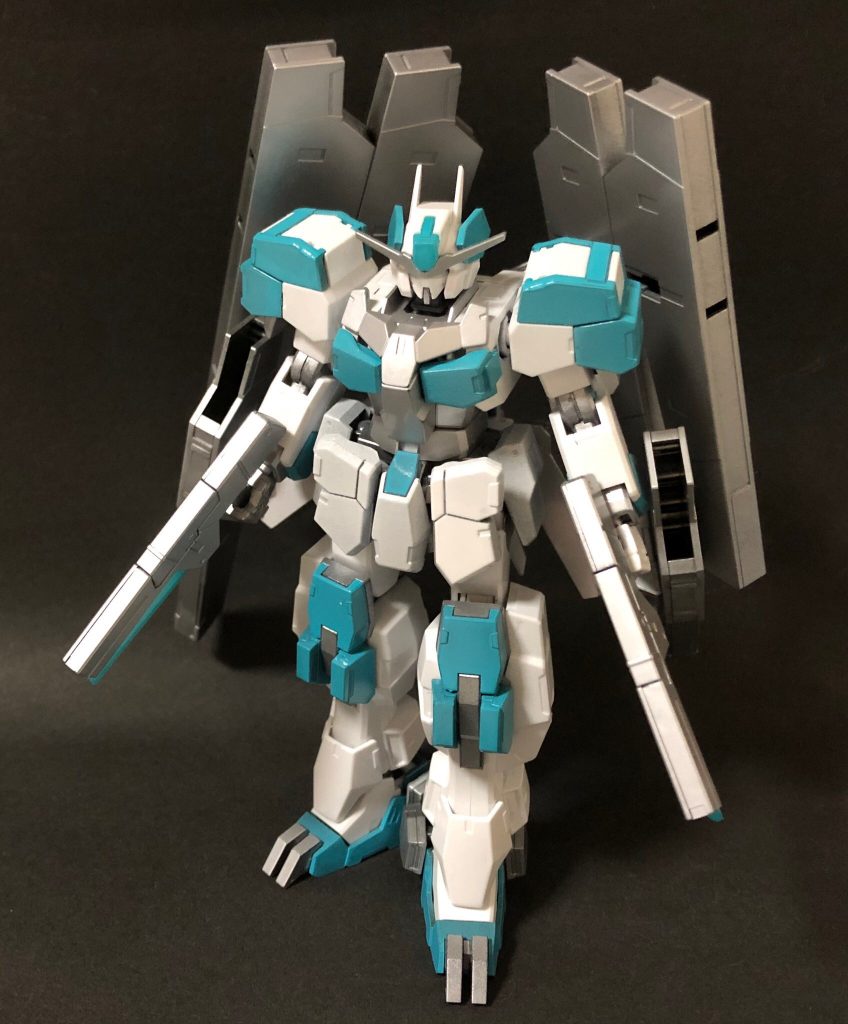 ライフルビットは減らして軽量化 背部に装備して防御性能もアップ(*´∀`)♪