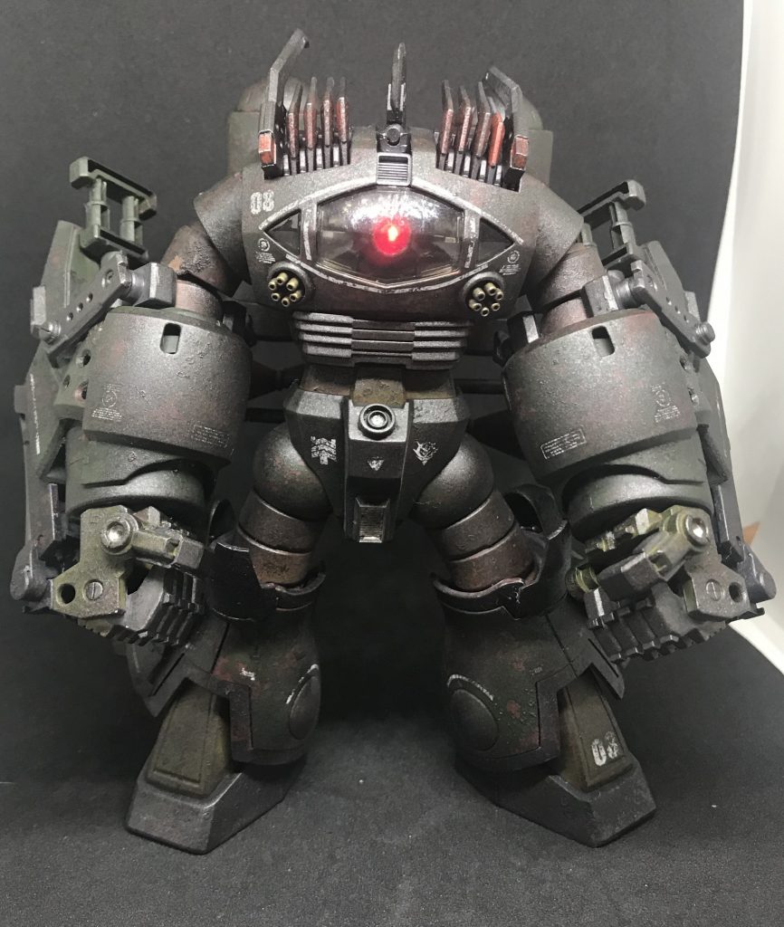 大型化した腕はコトブキヤのインパクトナックルにMGズゴックの腕部装甲の組み合わせで作成しています。