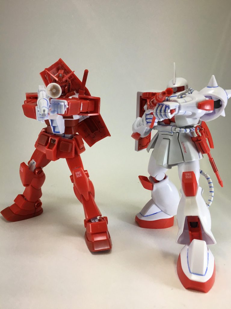 ユニクロガンプラ–4枚目/制作者：でっきぃ